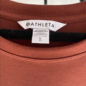 Athleta Terracotta Crewneck